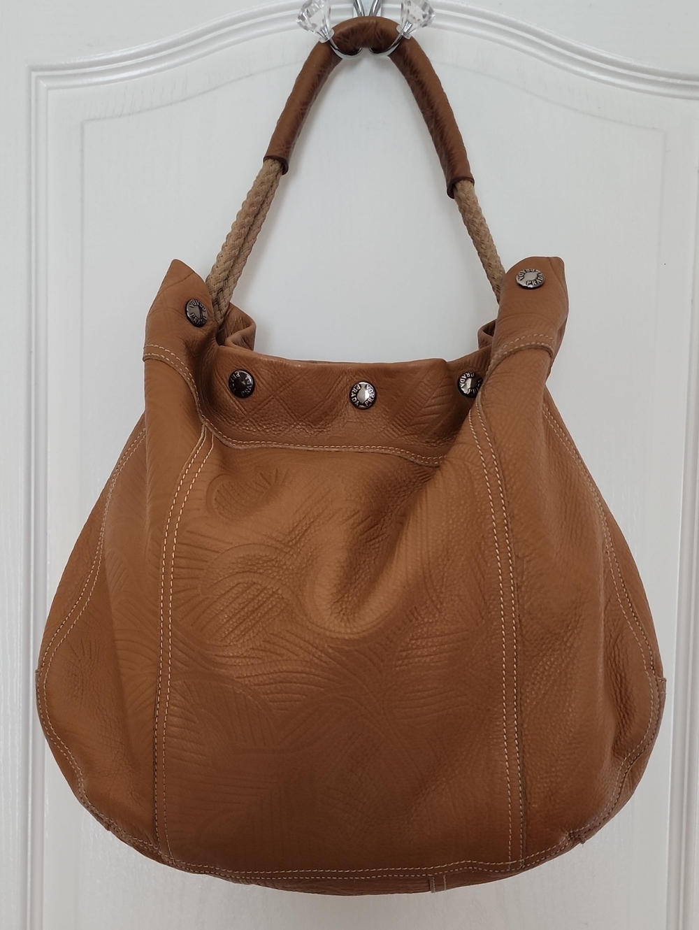 Prada Tan Hobo Bag with Rope Handle